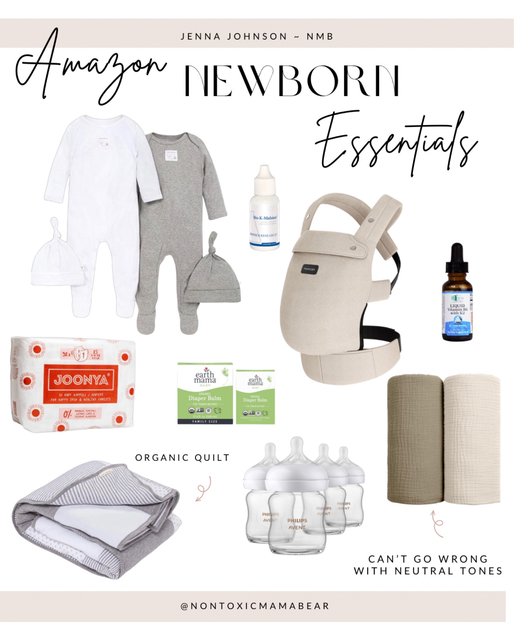 Amazon Newborn Essentials & Must Haves #LTKbaby #LTK #pregnancy #postpartum #newbornessentials