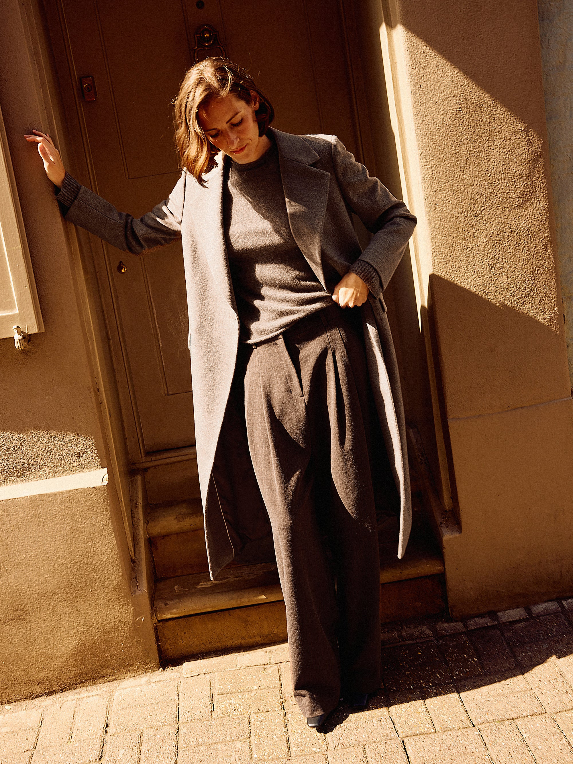 Wool Maxi City Coat | Taupe | Jigsaw (UK)