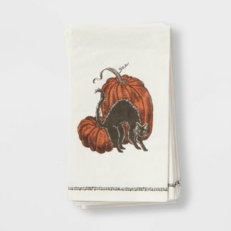 16pk Halloween Paper Cat Guest Towels - Threshold&#8482; | Target