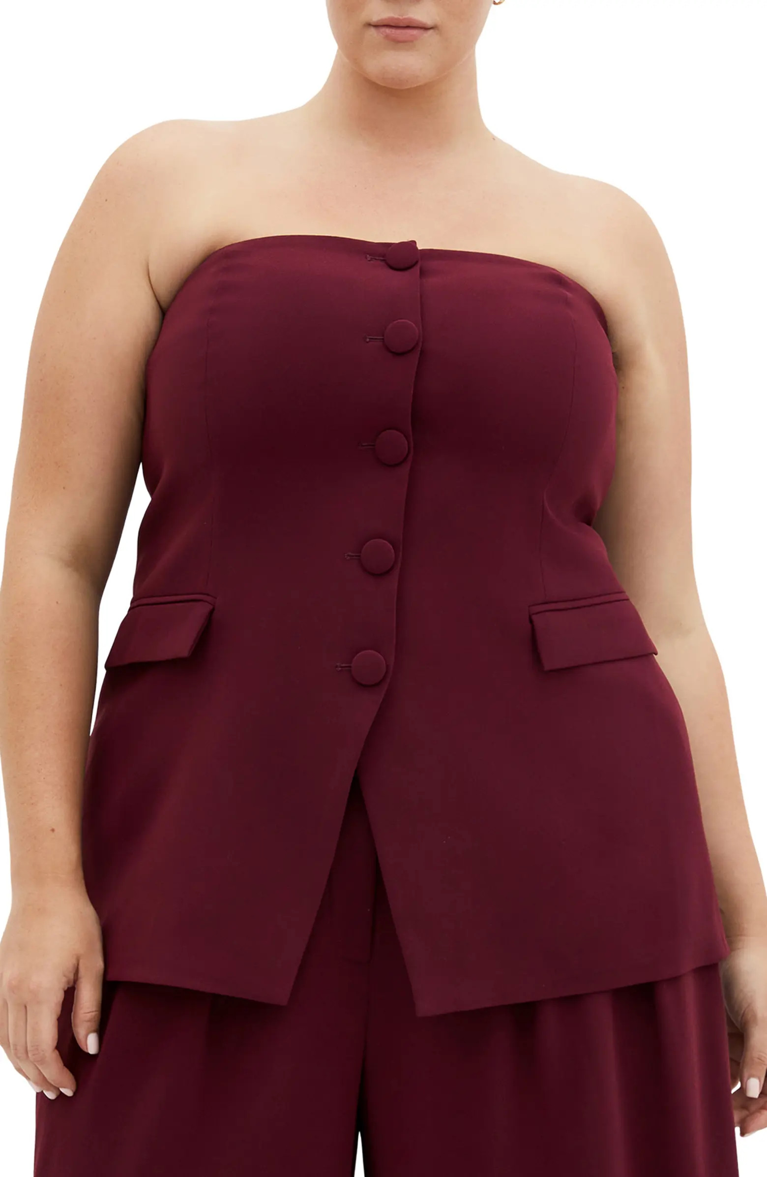 City Chic Leah Strapless Bustier Top | Nordstrom | Nordstrom