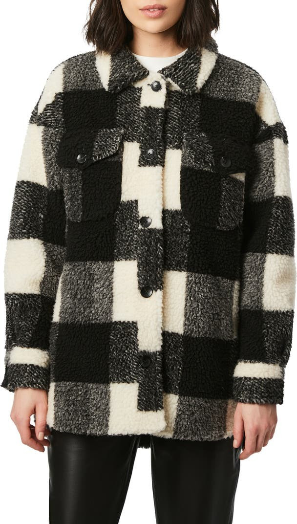 Plaid Fleece Shirt Jacket | Nordstrom