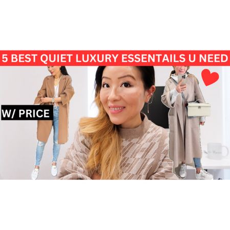 New video talking about the best 5 quiet luxury essentials every girl needs is up on my Channel now! I also shared the process detail of each item. What’s your no.1 luxury essential piece? :) 

#LTKstyletip #LTKshoecrush #LTKitbag