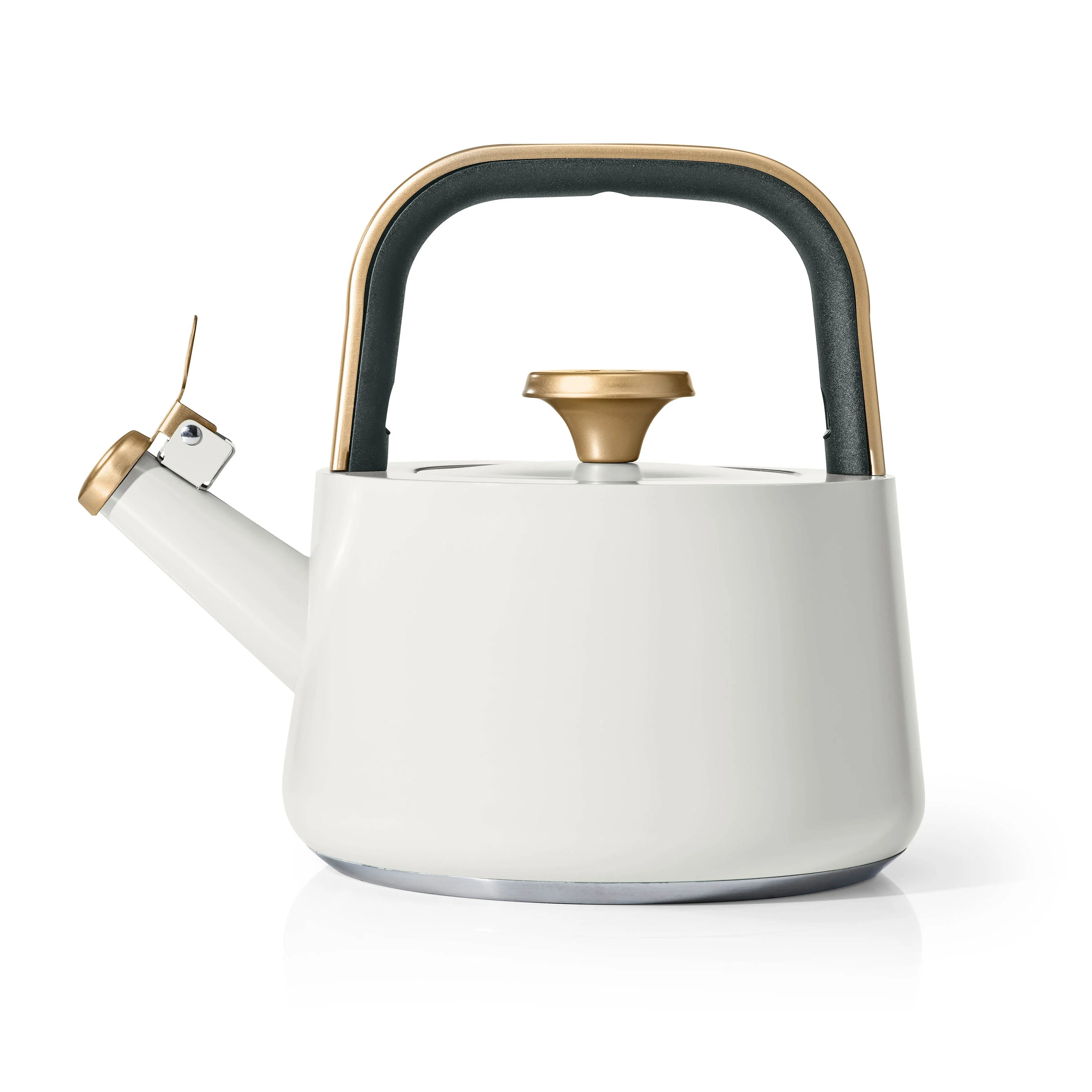 Beautiful 1.8L Ceramic Non-Stick Stovetop Tea Kettle, White Icing by Drew Barrymore - Walmart.com | Walmart (US)