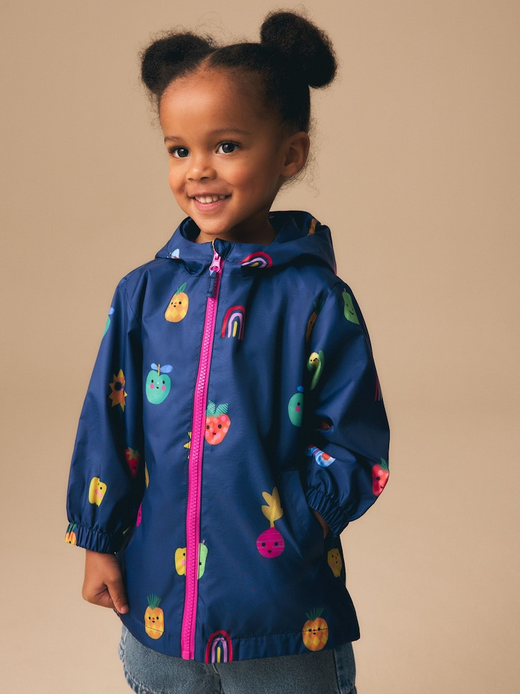 Navy Character Shower Resistant Printed Raincoat (3mths-7yrs) | Next US