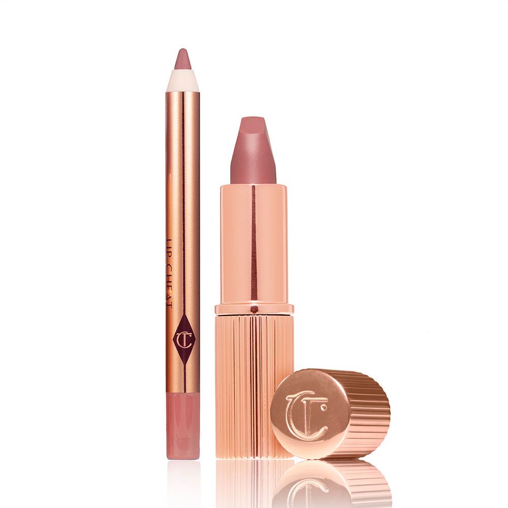 Travel Size Pillow Talk Lip Kit – Mini Nude-pink Lip Liner & Lipstick | Charlotte Tilbury | Cha... | Charlotte Tilbury (US)