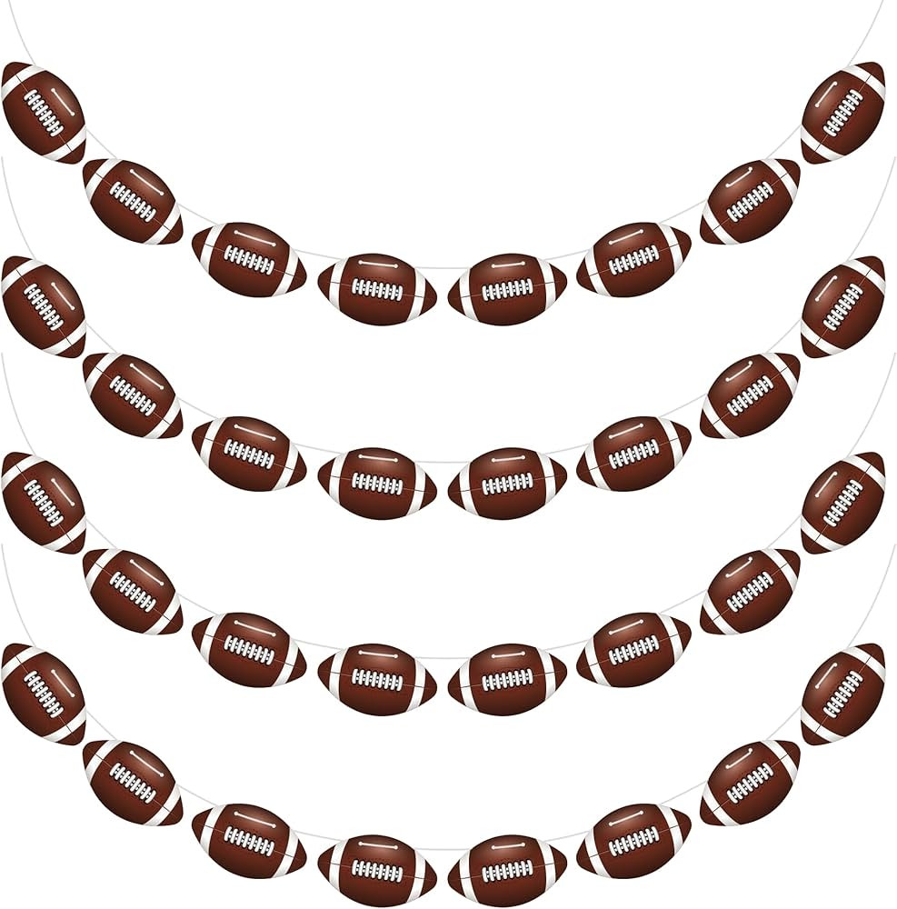 4PC - Football Party Decorations - Football Banner - Football Hanging Decorations Decor for Theme... | Amazon (US)