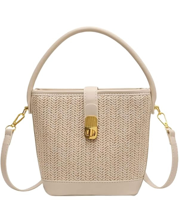 Crossbody Bags Summer Handbags for Women Basic Straw Bag Beach Bag Tote Bag for Women Satchels Ho... | Amazon (US)
