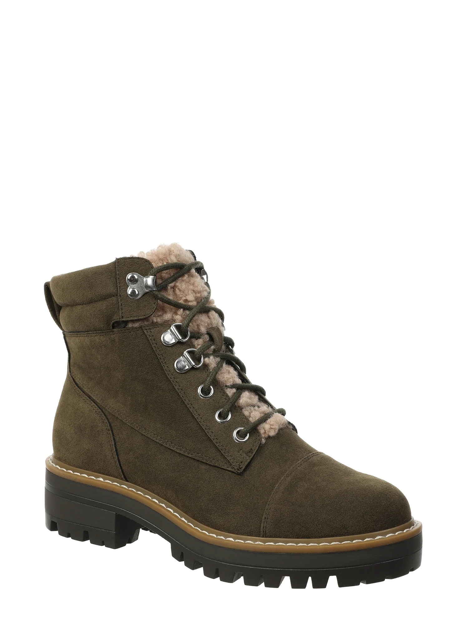 Time and Tru Women’s Hiker Boots, Wide Width Available | Walmart (US)
