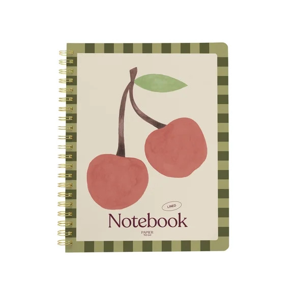 Papier To Go, College Ruled, Lined Notebook, Spiral, Hardcover, Letter Size - 8.5"" x 11"" inches... | Walmart (US)