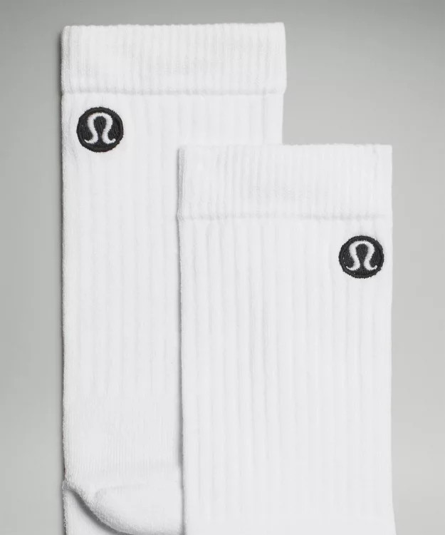 Daily Stride Bequeme gerippte Crew-Socken für Frauen   3er-Pack | lululemon DE
