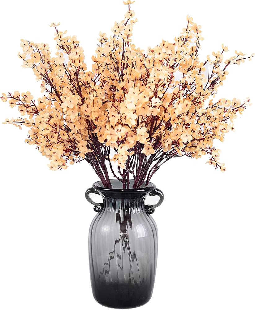 JAKY-Global Babys Breath Fabric Cloth Artificial Flowers 6 Bundle European Fake Silk Plants Decor... | Amazon (US)