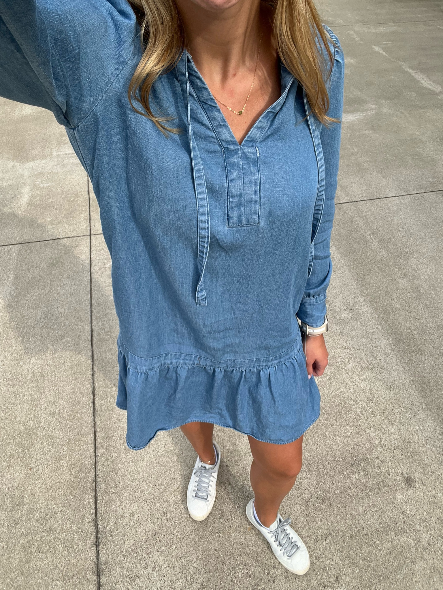 a perfect fall transition outfit!! dress is on sale with LOFT, runs TTS. I sized down in the shoes!

#LTKFallSale