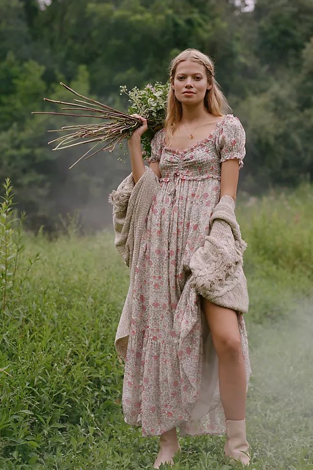Wildflower Tiered Maxi Dress | Anthropologie (US)