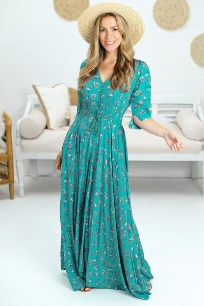 Ocean Eyes Maxi Dress | Salty Crush