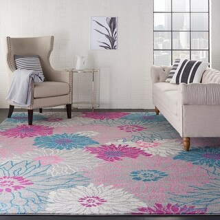 Nourison Passion Abstract Modern Floral Area Rug | Bed Bath & Beyond
