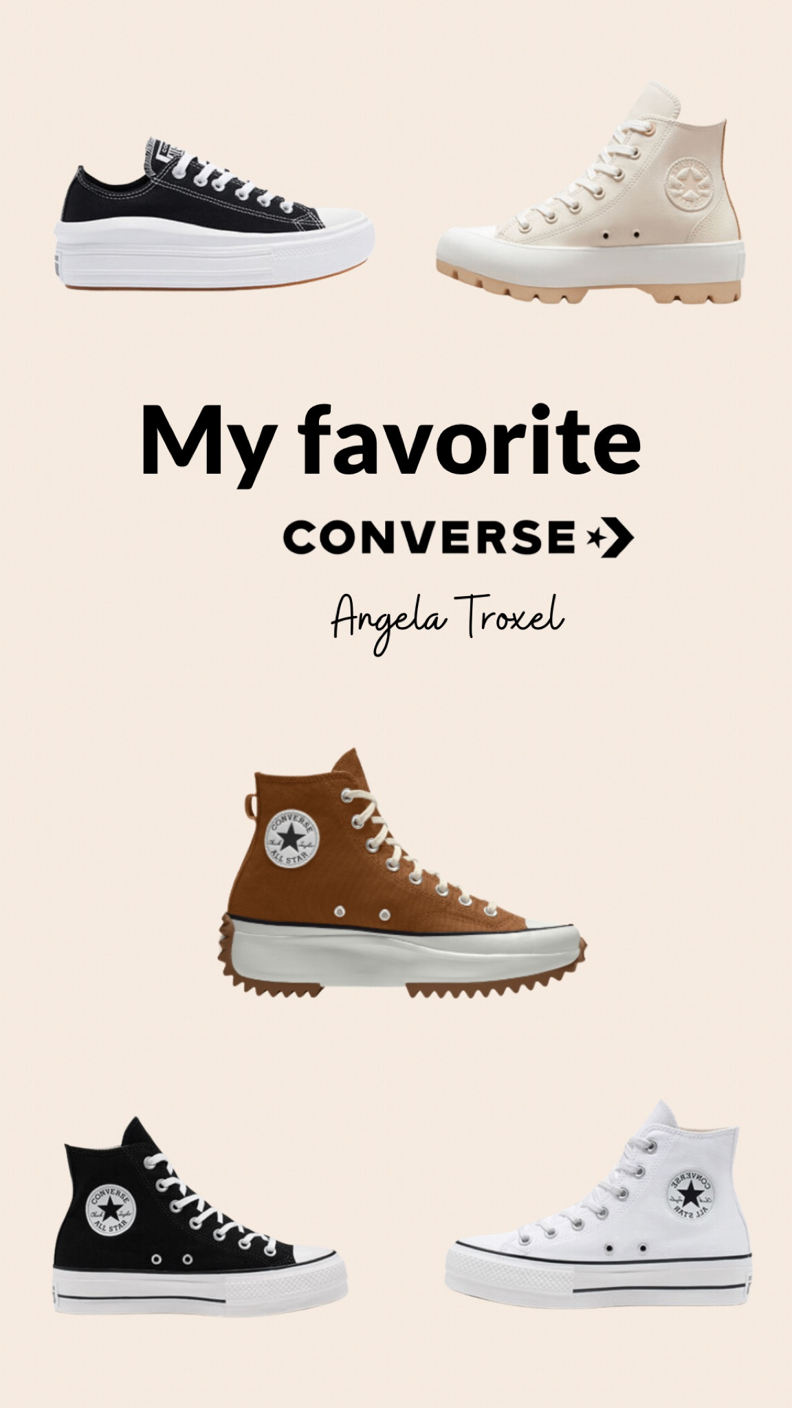 Gym shoes, converse, flat shoe, high top, sneakers, tennis shoes, sports, basketball shoes, baseball shoes, weightlifting shoes. white, black, tan, cream, green! 

#LTKunder100 #LTKshoecrush #LTKfit