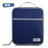 PackIt Freezable Large Upright Lunch Box with Gel Liner, Dusty Navy & Gray | Walmart (US)