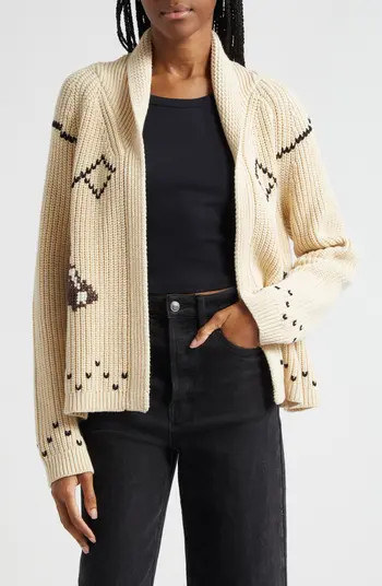 THE GREAT. The Horse Lodge Cotton Blend Cardigan | Nordstrom | Nordstrom