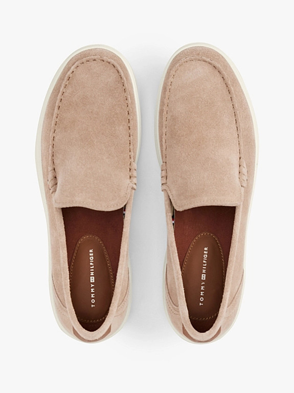 Signature Slip-On Suede Loafers | Tommy Hilfiger UK