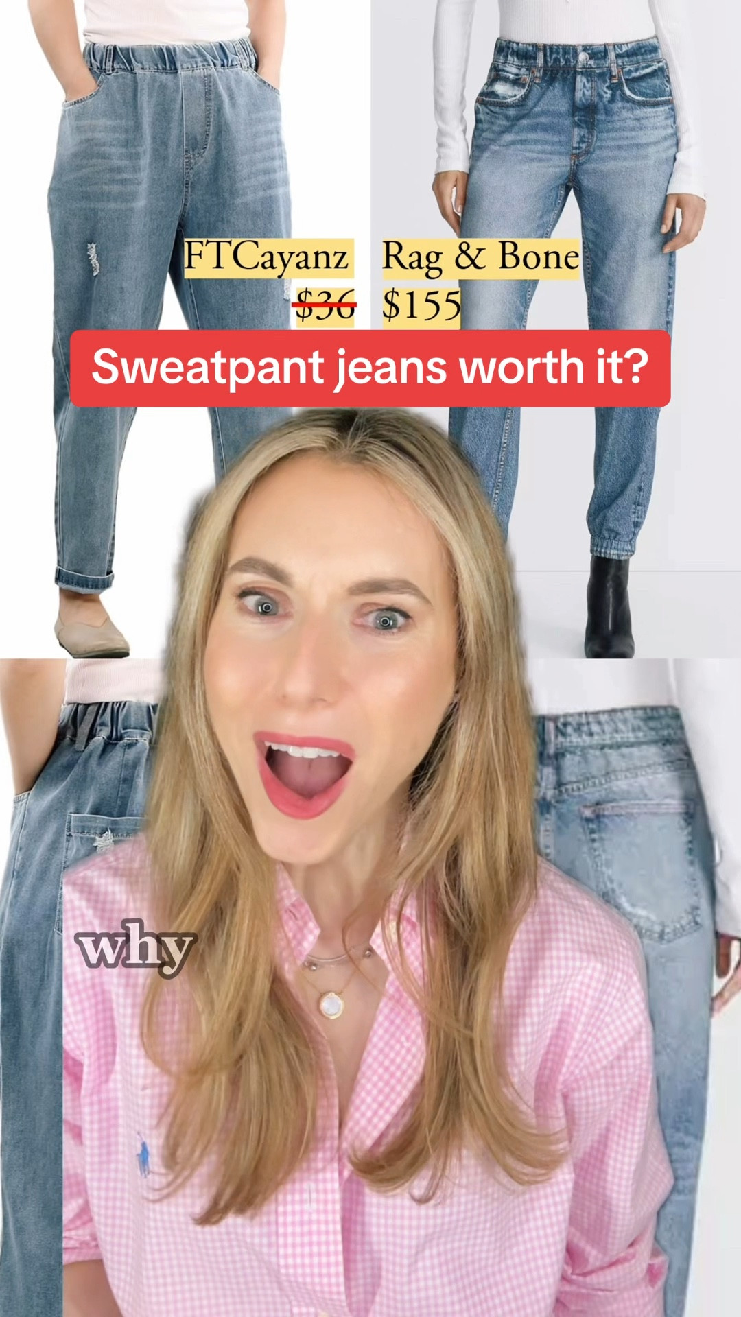 Have you seen the Rag & Bone Miramar sweatpant jeans in person?

I love surrealism, I love trompe-l’oeil, and I love to learn about trends. This phenomenon needed an investigation.

I was impressed by the Miramars last fall. Can any Amazon versions match them and manage to riff on this concept?

#LTKFindsUnder100 #LTKTravel #LTKVideo