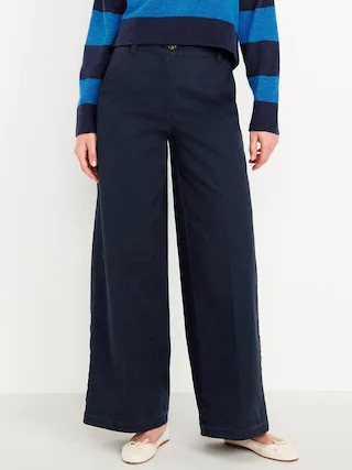 Extra High-Waisted Super Wide-Leg Chino Pants | Old Navy (US)
