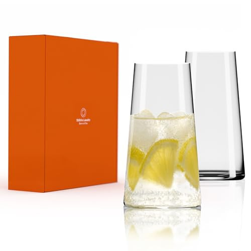 Stölzle Lausitz Longdrinkgläser Power 2er-Set 460ml – Elegante Highball Cocktail Gläser für Drinks, Wasser & Säfte – Hochwertige Longdrinkbecher aus Kristallglas – Spülmaschinen- & Stoßfest | Amazon (DE)