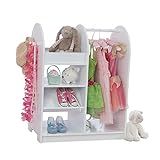 KidKraft Wooden Fashion Pretend Dress-Up Station Children's Furniture with Storage and Mirror - W... | Amazon (US)