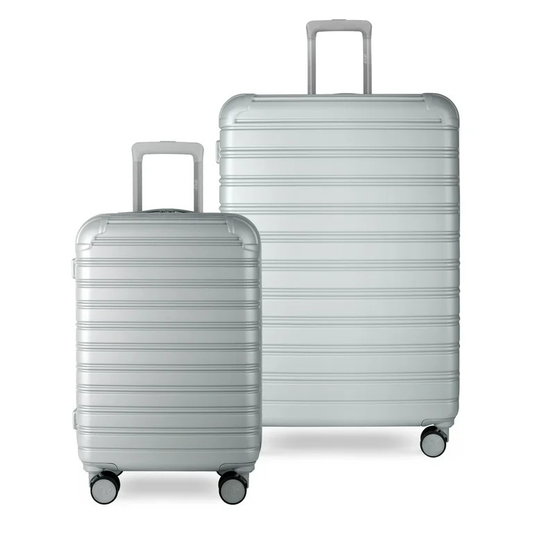 iFLY Hardside Fibertech 3.0 Matte 2 Piece Set, 20" Carry-on and 28" Checked Luggage, Ash | Walmart (US)