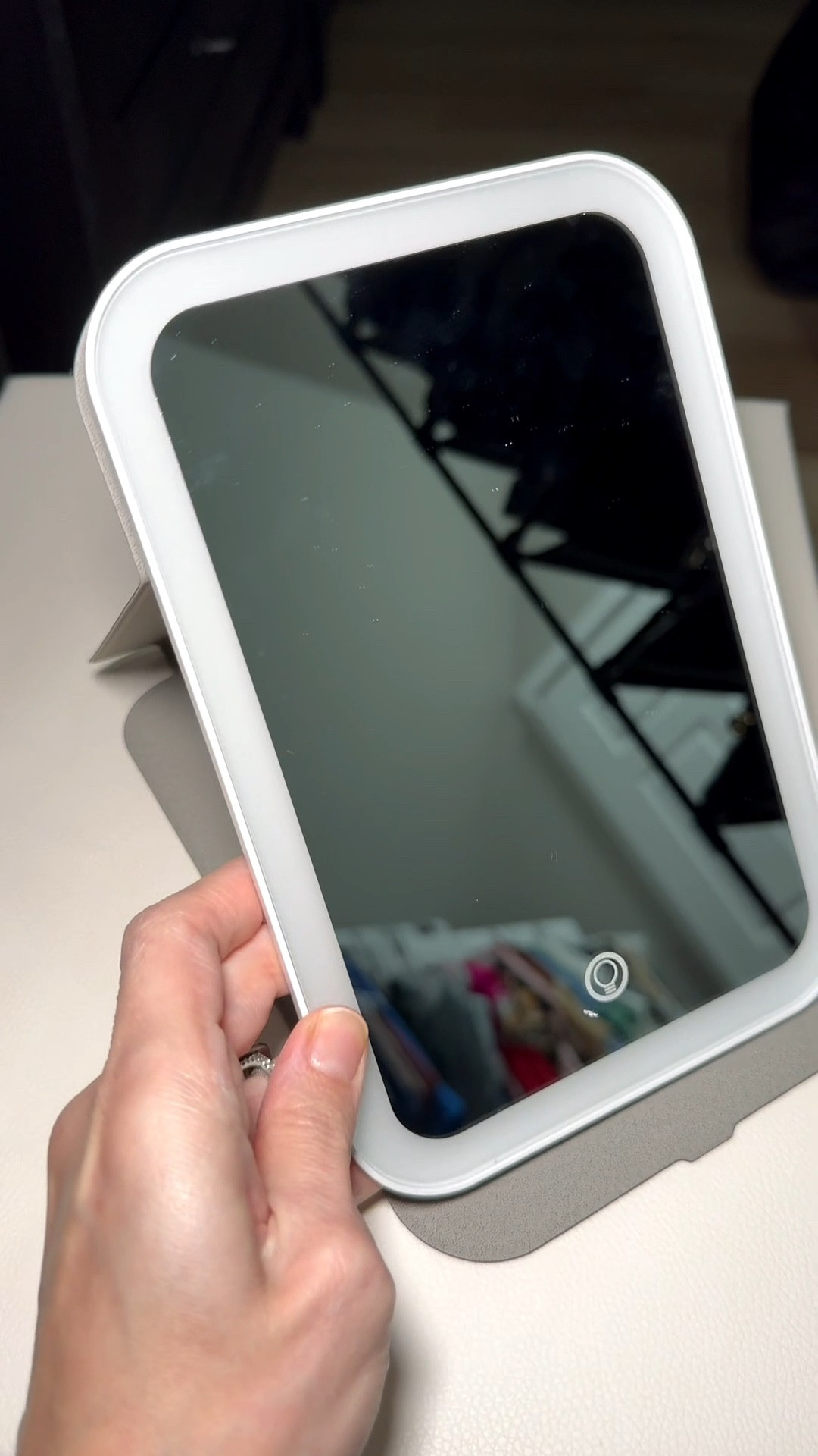 3 color, dimmable & rechargeable lighted mirror! It’s perfect for travel or just to set up & get ready with, wherever! I love how slim it is.

#LTKTravel #LTKBeauty #LTKSaleAlert