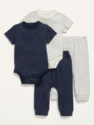 Unisex 4-Piece Bodysuit and Pants Set for Baby | Old Navy (US)