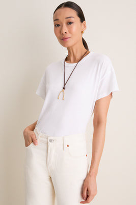 White Paxton Boyfriend Tee | Tuckernuck (US)