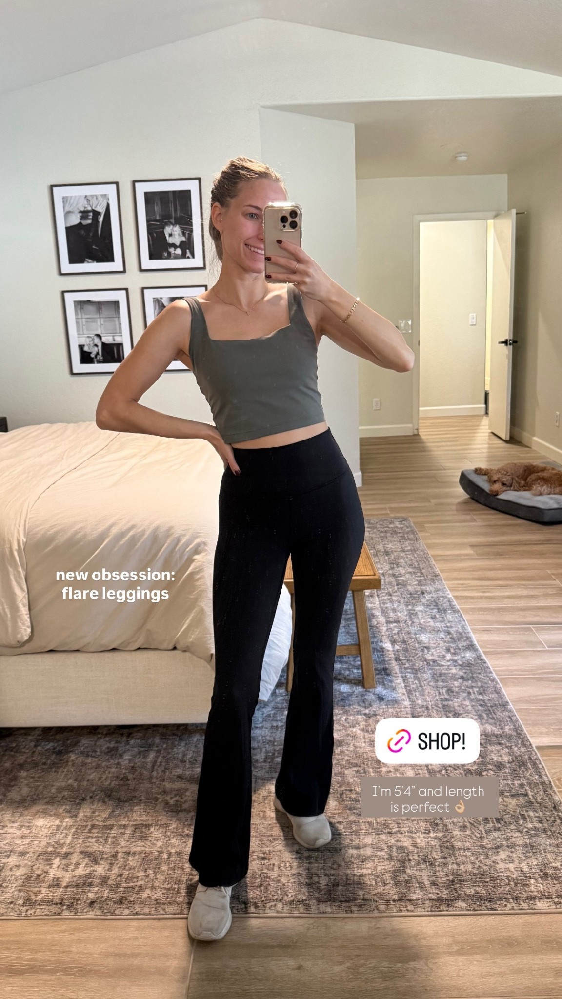 I’m officially obsessed with flare leggings!! It’s giving vs pink leggings back when I was in middle school, in the best way😍 
I’m wearing a size S in regular length and I’m 5’4”


#LTKdayinmylife #LTKFindsUnder50 #LTKootd