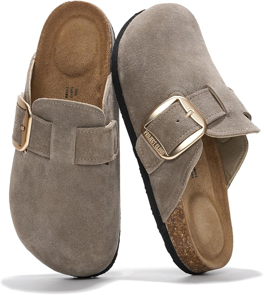 Project Cloud Genuine Leather Clogs for Women Shoes - Memory Foam Insole Womens Clogs - Non-Slip ... | Amazon (US)