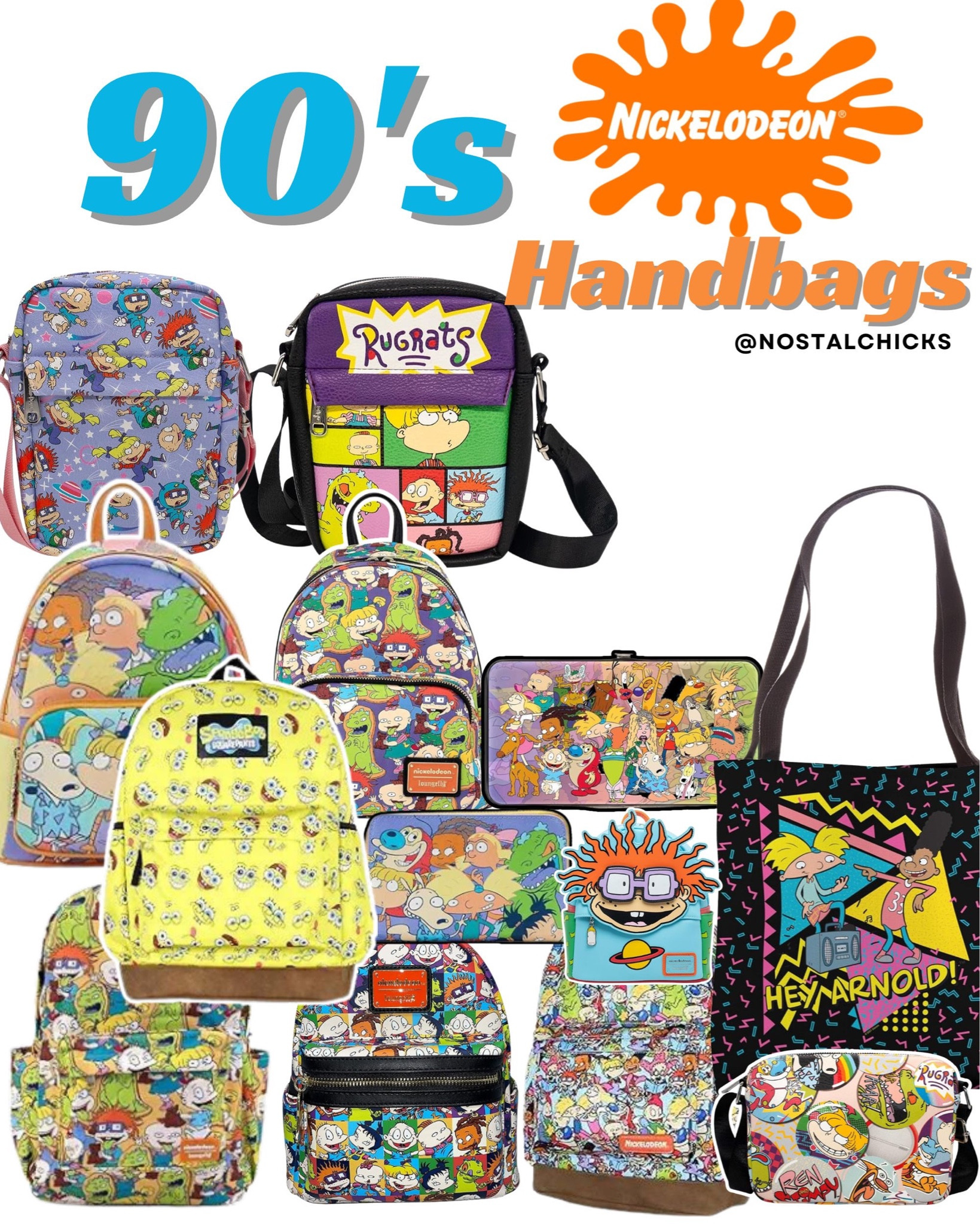 90’s Nickelodeon Handbags
#nick #nickelodeon #90snick #90sstyle #giftguide