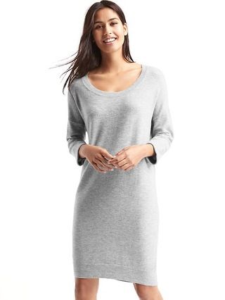 Gap Women Relaxed Midi Sweater Dress Size S - Heather grey | Gap US