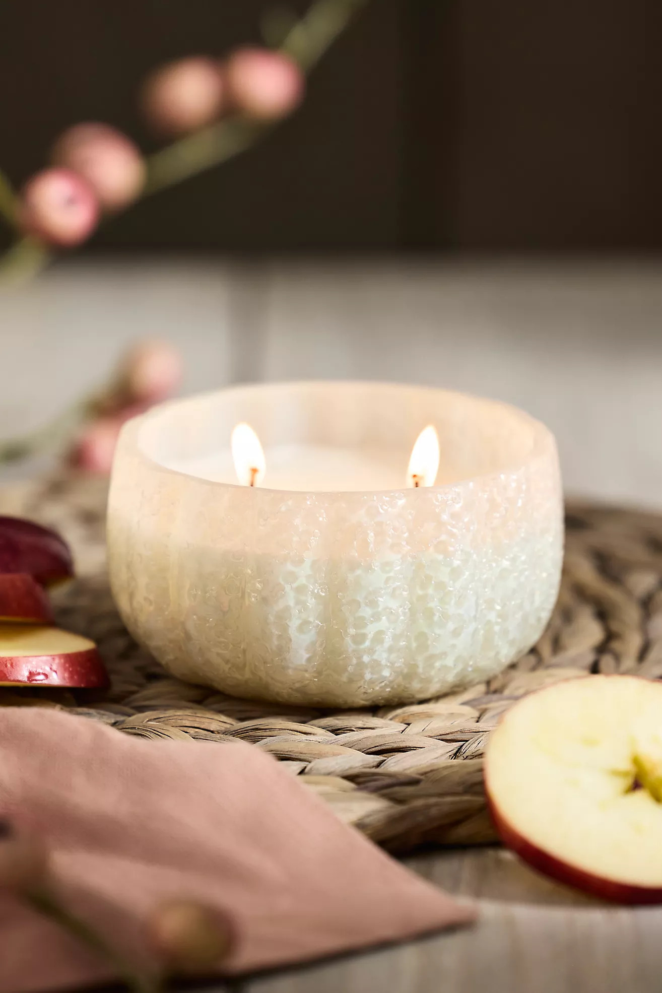 Beaded Pumpkin Candle | Anthropologie (US)
