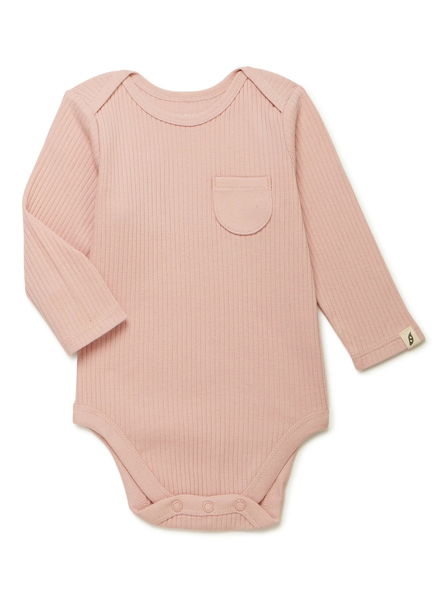 easy-peasy Baby Pocket Bodysuit with Long Sleeves, Sizes 0/3-24 Months | Walmart (US)