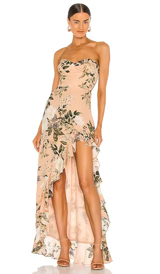 X REVOLVE Eden Gown in Juniper Floral | Revolve Clothing (Global)