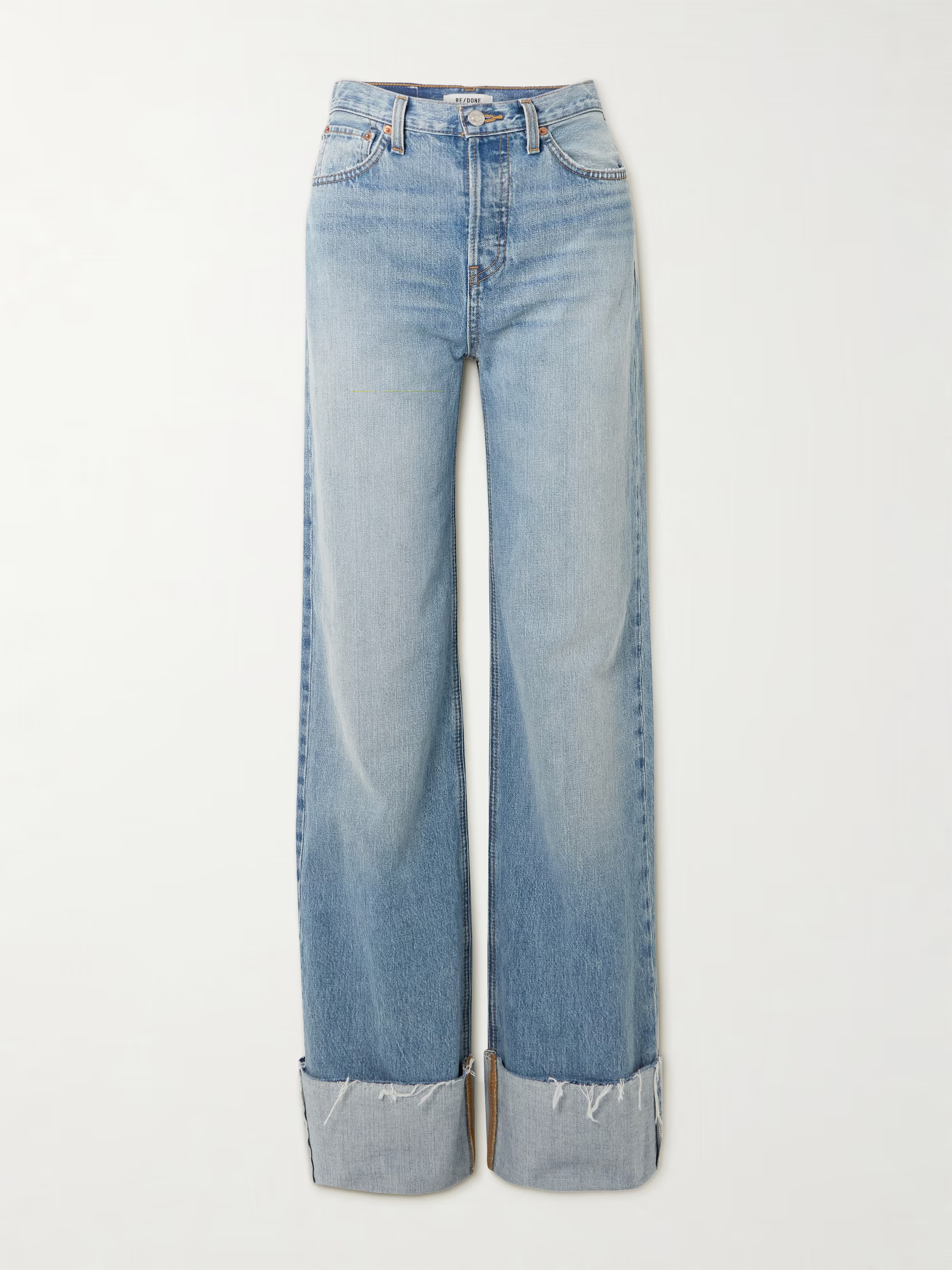 Distressed high-rise wide-leg jeans | NET-A-PORTER (UK & EU)