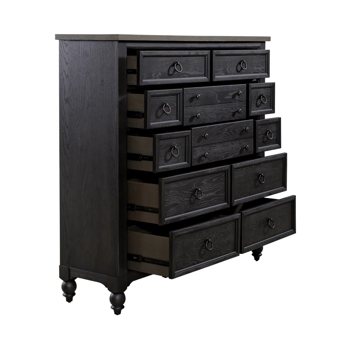Aisja 12-Drawer Wood Chesser with Felt-Lined Drawers | Wayfair North America