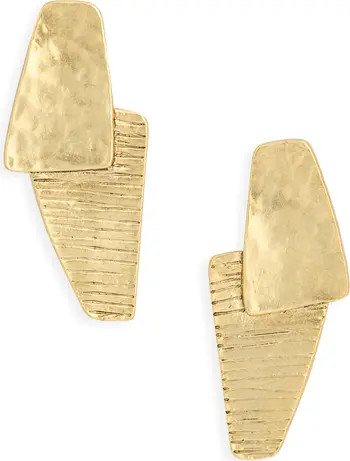 Karine Sultan Textured Overlap Drop Earrings | Nordstromrack | Nordstrom Rack