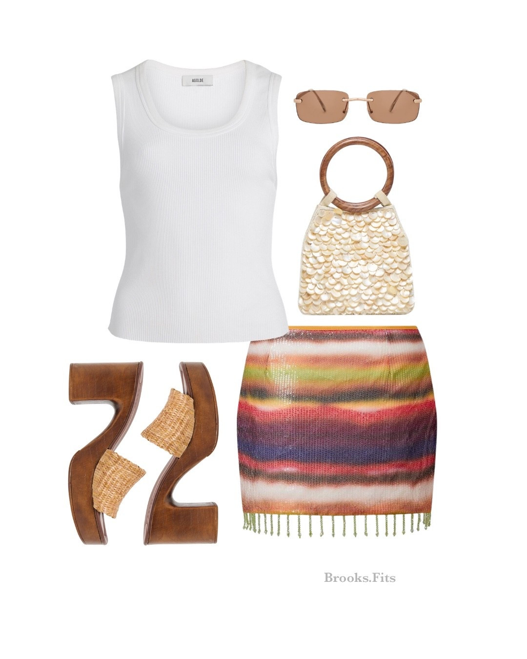 Spring break outfit. 
Skirt - Runaway the Label 