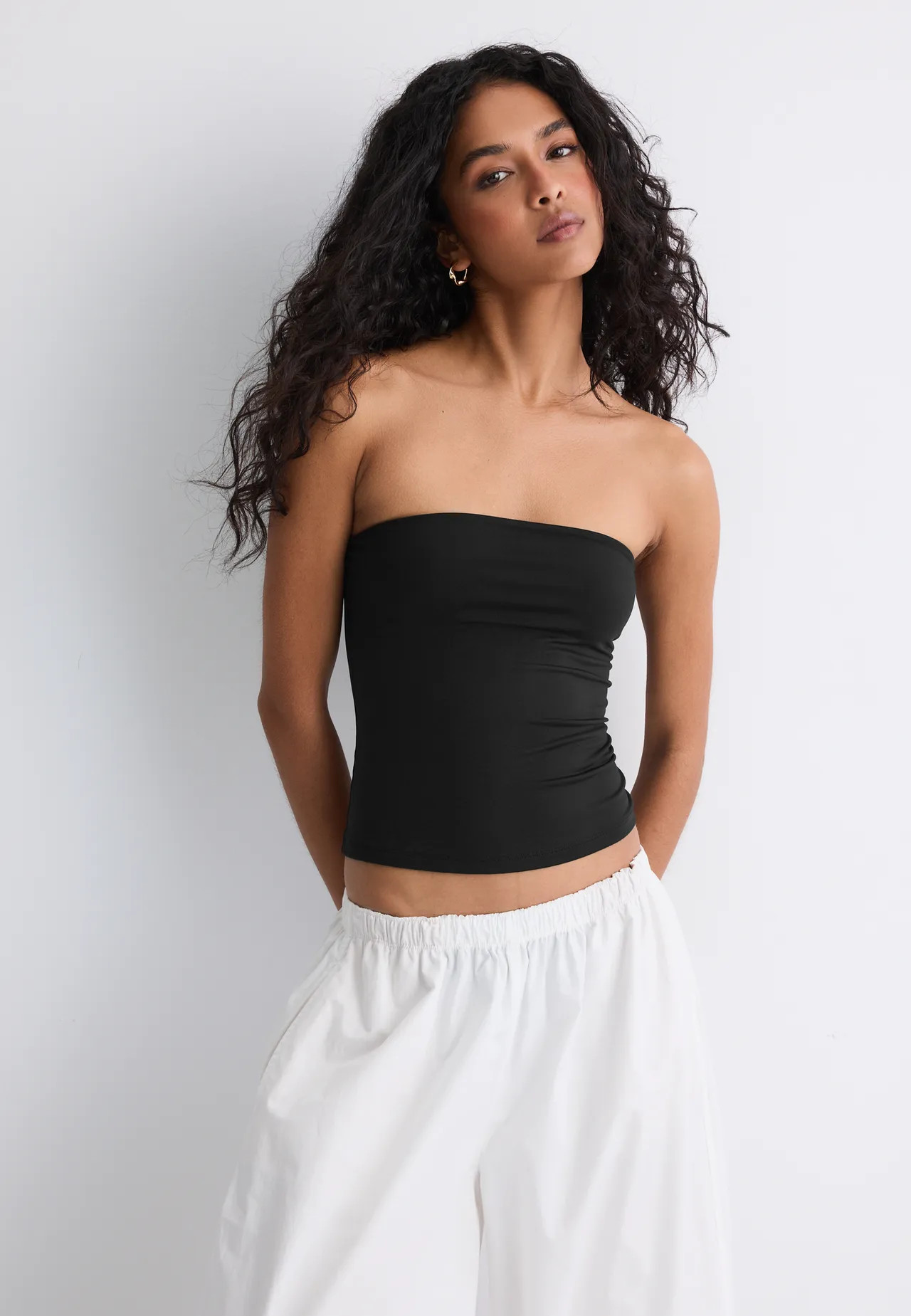 Polyamide bandeau top | Stradivarius (UK)