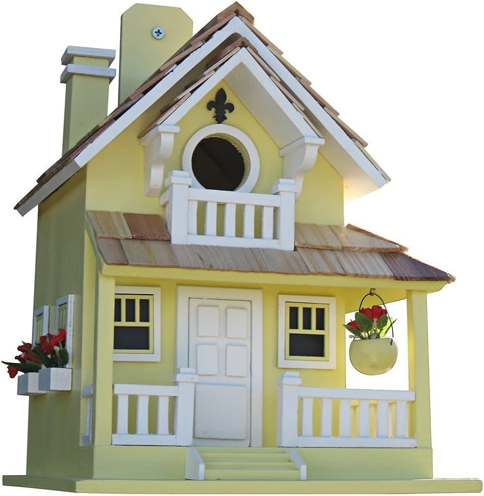 Home Bazaar Backyard Bird Cottage, Yellow | Amazon (US)