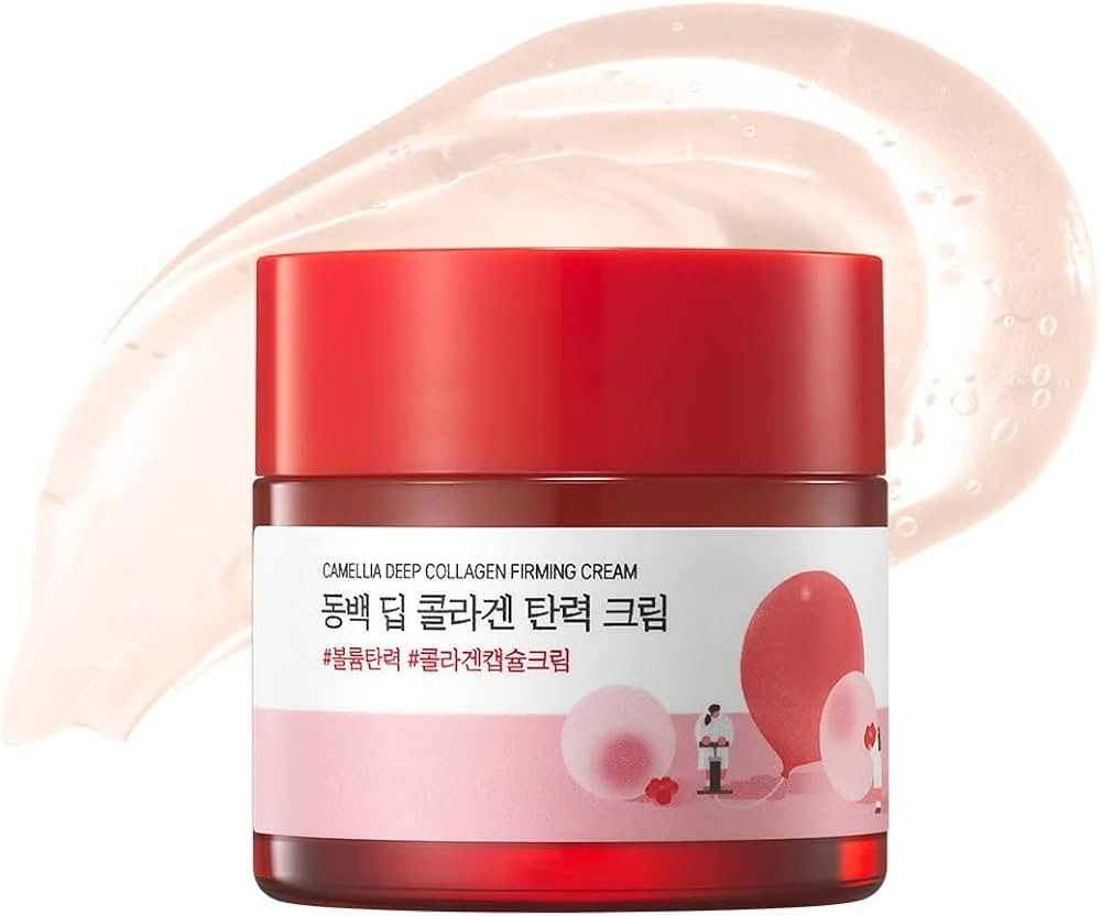 ROUND LAB Camellia Deep Collagen Firming Cream 1.69 Fl Oz, Elasticity-Enhancing Face Moisturizer ... | Amazon (US)