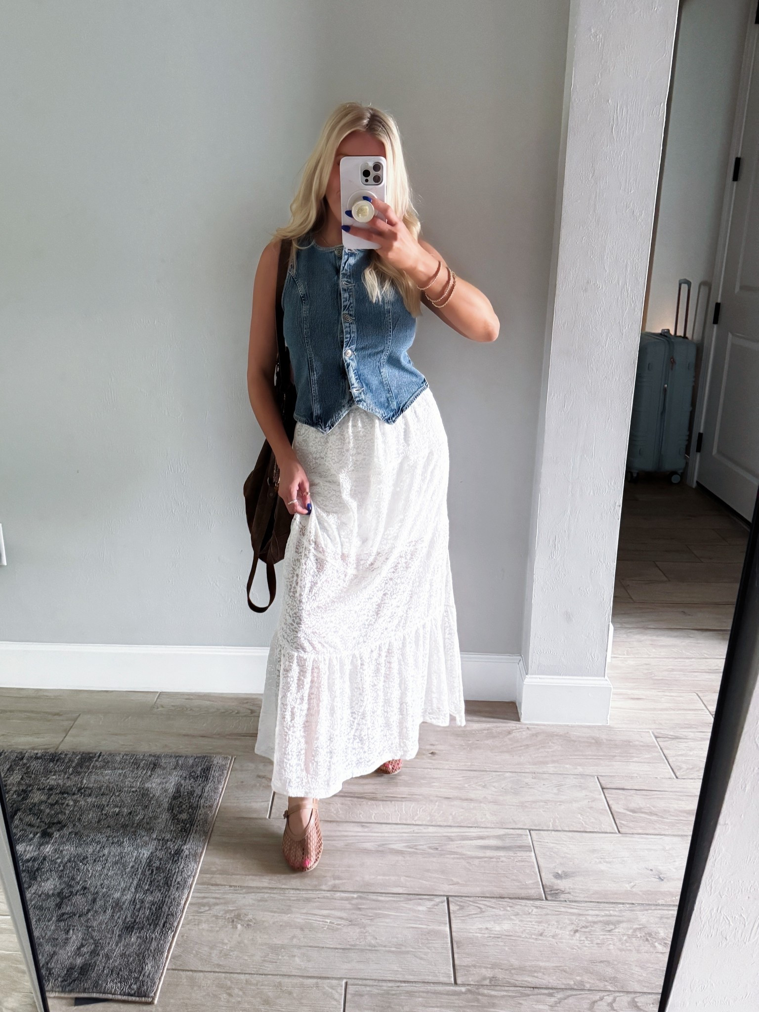 The cutest lace skirt that looks like it could be from Anthropologie! The denim vest is only $12 😳 perfect look for a country concert or for my western fashion loving girlies! 

Walmart finds Walmart fashion affordable style 

#LTKootd #LTKFestival