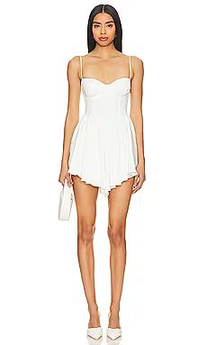 MORE TO COME Charlotte Mini Dress in White from Revolve.com | Revolve Clothing (Global)