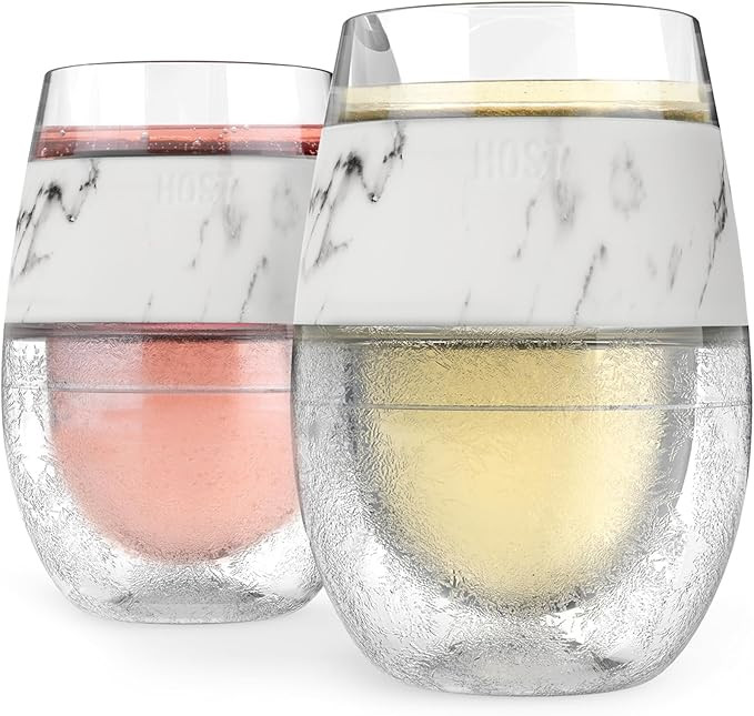 Host Wine Freeze Cup Set of 2 - Plastic Double Wall Insulated Wine Cooling Freezable Drink Glasse... | Amazon (US)