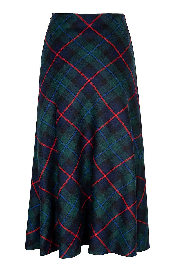 Ladies Plaid Bias Skirt | The House of Bruar
