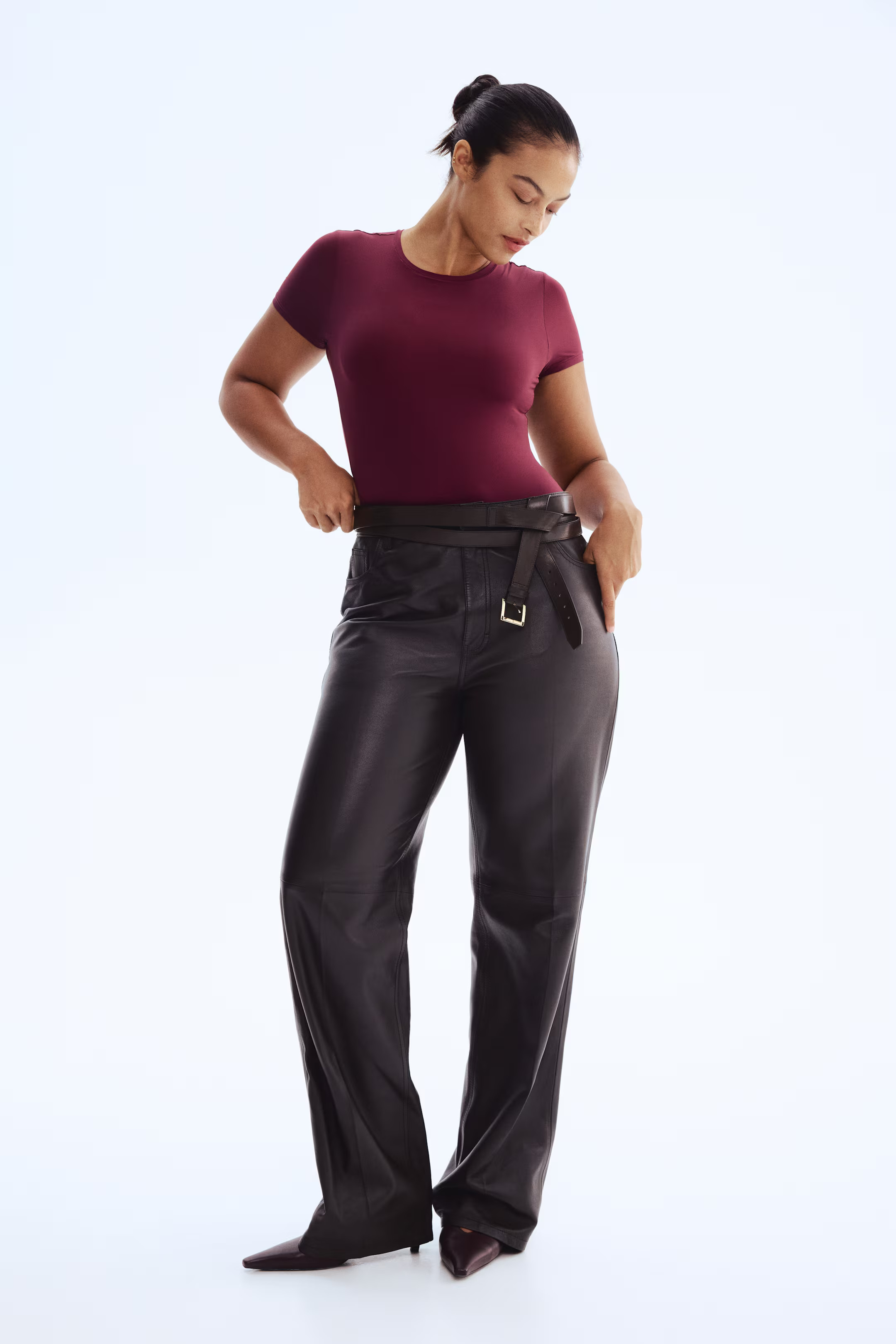 Short-Sleeved Microfiber Bodysuit | H&M (US + CA)